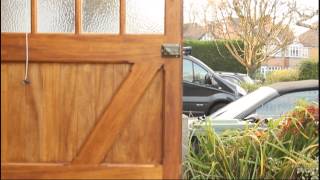 Wooden Timber Garage doors and Gate Ironmongery [upl. by Hayyim]