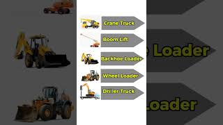 Construction vehicle names education learnenglish [upl. by Amias]