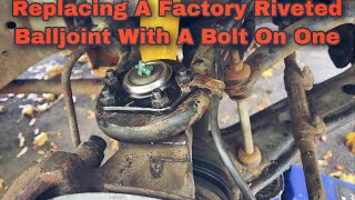 How To Replace An Upper Ball Joint On A 97 Chevy [upl. by Aleunamme]