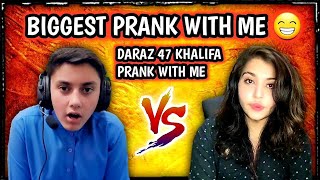 KHALIFA OP WIFE PRANK WITH ME 😡  1 VS 2 TDM WITH DARAZ 47 KHALIFA WIFE BUT THIS HAPPENED [upl. by Ivette]