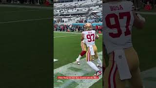 Chase Young and Nick Bosa reunited with the 49ers [upl. by Lesab]