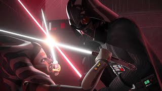 Star Wars Rebels Ahsoka vs Darth Vader [upl. by Guzel117]