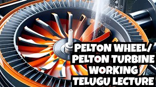 Pelton Wheel  Pelton Turbine Working  Fluid Mechanics  Hydraulic Machines Basics Telugu lecture [upl. by Eenimod]