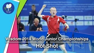 Amazing Table Tennis Backhand at Junior Worlds [upl. by Reivazx]