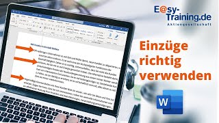 Word 2019 Einzüge richtig verwenden [upl. by Bobbee]