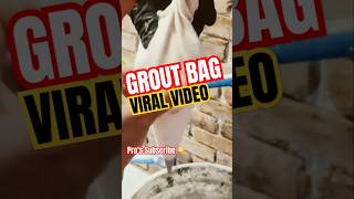 How to Use a Grout Bag on Thin Brick Pavers howto diy groutbag viral pro [upl. by Ressay]