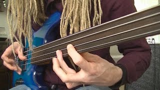 Fretless Funk Rock Bass Grooves [upl. by Von]