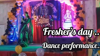 Freshers dance performance solo dance Hpce college totu Radha song freshersdancedancevideo [upl. by Adnilem]