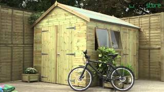 Premium Wooden Garden Workshops Shedstores Champion Sheds for Outdoor Projects [upl. by Meldoh]