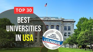 Top 30 Best Universities in USA  US News University Rankings [upl. by Airehs90]