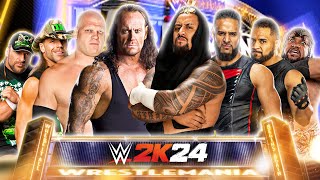 DGeneration X amp Brothers of Destruction vs The Bloodline  8Man Tag Team Match  WWE 2K24 [upl. by Domeniga593]