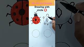 Drawing with circle⭕ drawing art creative howtodraw pencil crafts easydrawing drawingideas [upl. by Groeg489]