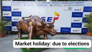 Market holiday NSE BSE to remain closed on November 20 due to Maharashtra elections [upl. by Novehc]