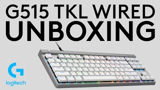 Logitech G515 TKL Wired Keyboard UNBOXING [upl. by Ettesel732]