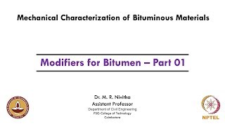 Modifiers for Bitumen – Part 01 [upl. by Torres]