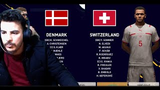 denmark vs switzerland pes 2023 patch 2024 live stream glitzo shwo [upl. by Sorodoeht]