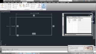 Autocad parametrizar un rectangulo [upl. by Irme448]