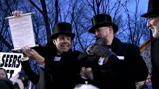 Groundhog Day 2024 Punxsutawney Phil predicts an early spring [upl. by Jenelle]