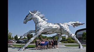 World Triathlon Multisport Championships Samorin Parade of Nations [upl. by Enylorac]