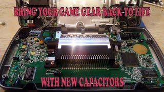 Sega Game Gear Capacitor Replacement [upl. by Dinan]