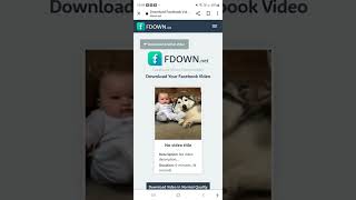 Facebook Video Download  How To Download A Video From Facebook  YouTube Shorts [upl. by Auliffe]