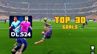 MY TOP 30 GOALS ON DLS24 4 [upl. by Endys]