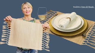 DIY Jute Placemats Decorate Your Table  2021 Trends in Decoration [upl. by Swihart]