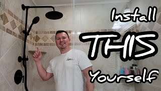 How to install RAINFALL SHOWER HEAD  BUDGET Rainfall Shower  DIY Shower Head update [upl. by Peih]