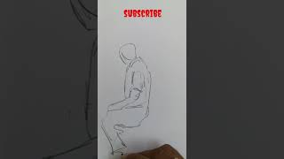 sitting pose sitting drawingforkids drawing drawingtutorial sketch poseguide [upl. by Aed919]