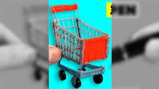 DIY 3D Pen Mini Shopping Cart shorts [upl. by Templia]