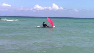 Umbrella Sailing with Paddle Board [upl. by Xaviera272]