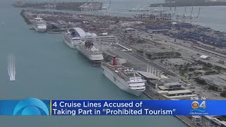 Four Cruise Lines Accused Of Prohibited Tourism In Cuba [upl. by Htebesile]