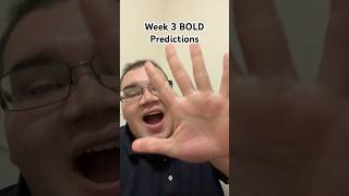 5 BOLD Predictions for Week 3  NFL 2025 [upl. by Nrehtak]