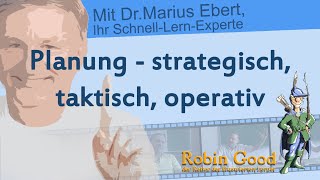 Planung strategisch taktisch operativ [upl. by Ettenajna705]