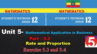 New Curriculum grade 12 mathematics tutorial Unit 5 Part 2 rate and proportion [upl. by Eissert]