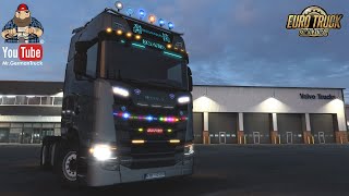 ETS2 v147 More Lights Addon amp Scania S Light Pack [upl. by Aneez]