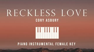 Reckless Love  Cory Asbury  Piano Instrumental Cover Female Key with lyrics by GershonRebong [upl. by Arimaj]