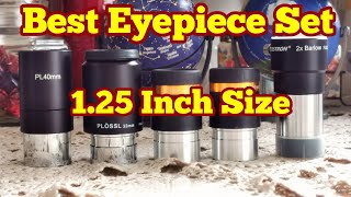 Best Budget Eyepiece Set 125 Inch Size [upl. by Airdnassac]