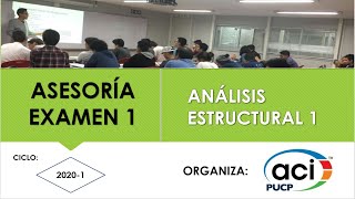 ASESORÍA ACI PUCP Análisis Estructural 1 Ciclo 20201 [upl. by Llecrep]