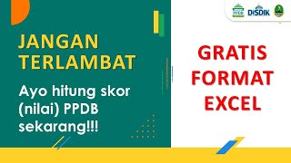 Menghitung Skor Nilai Raport PPDB 2023 ppdb ppdbjabar [upl. by Munmro898]