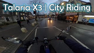 Talaria X3 Vlog 1  City Riding [upl. by Enywad780]