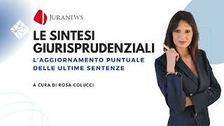 𝐉𝐔𝐑𝐀𝐍𝐄𝐖𝐒  𝐋𝐄 𝐒𝐈𝐍𝐓𝐄𝐒𝐈 𝐆𝐈𝐔𝐑𝐈𝐒𝐏𝐑𝐔𝐃𝐄𝐍𝐙𝐈𝐀𝐋𝐈  Edizione 18 ottobre 2024 [upl. by Wsan927]