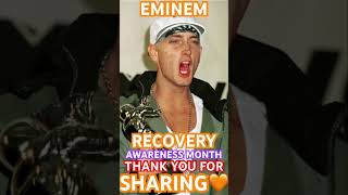 EMINEM IS SOBER eminem awareness recovery wedorecover greatful [upl. by Anrak689]