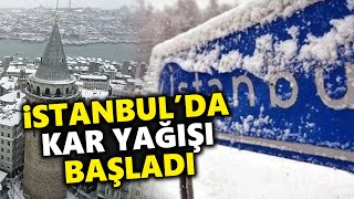 İstanbulda kar yağışı başladı [upl. by Doralynne]