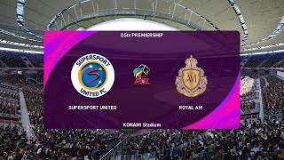 Supersport United vs Royal AM 21092024 DStv Premiership PES 2021 [upl. by Nadine755]