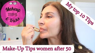 Make Up after 50 My top 10 Tips and Tricks Natural looking Make  Look Younger  PDOThreadsDIY [upl. by Alul]