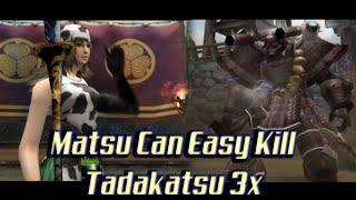 Matsu VS Tadakatsu 3x Hard Mode  Basara Heroes 2 [upl. by Past294]