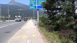 Walk along SwitzerlandLiechtenstein border [upl. by Airual]