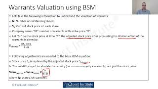 Valuation on Warrants [upl. by Niknar]