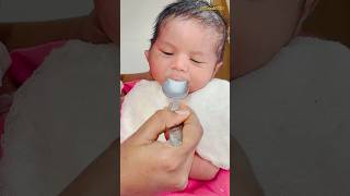 Spoon feedingnewbornbabybabybornfeedingbabiesvideo [upl. by Anelaj]